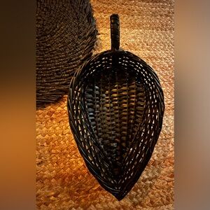 Elegant Black Woven Basket